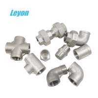 Plumbing materials stainless steel threaded SS304/316 Sanitary pipe fittings Union Elbow for water supply